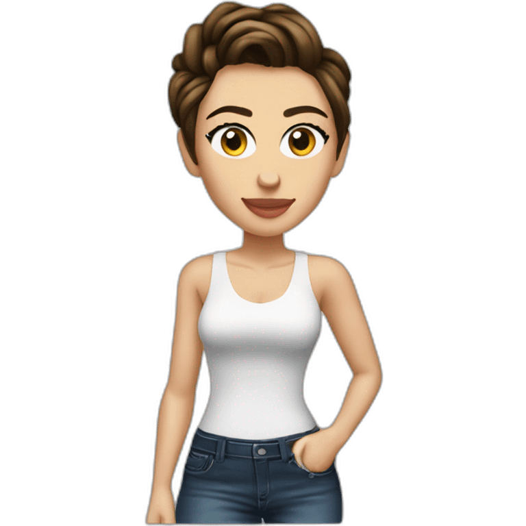 Somewhat detailed Brunette miley cyrus emoji