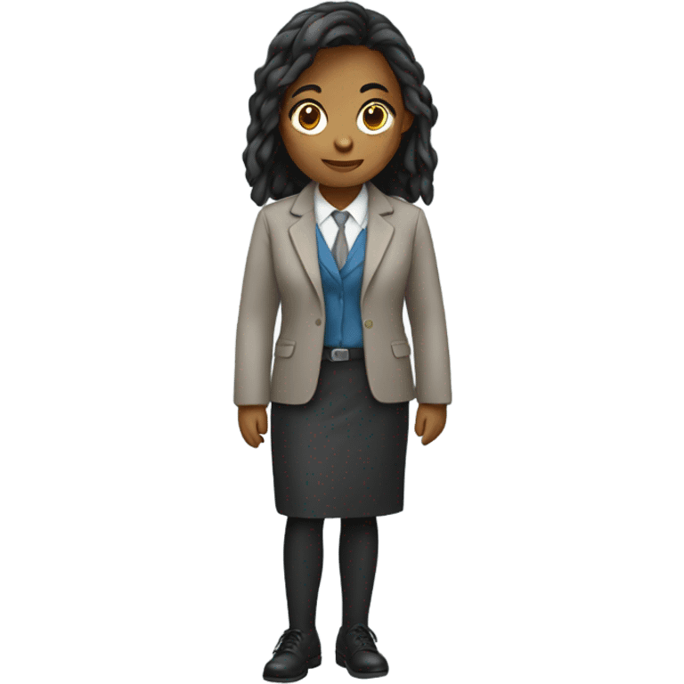 Girl in office jacket emoji