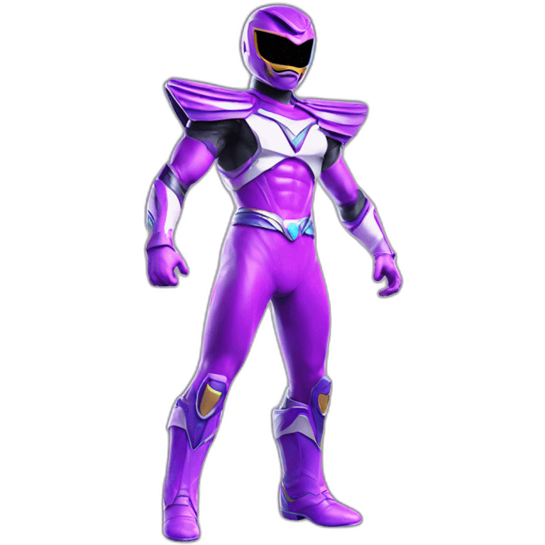 ultraviolet Power ranger full body emoji