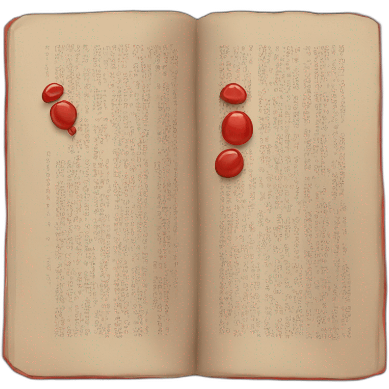 libro rojo emoji