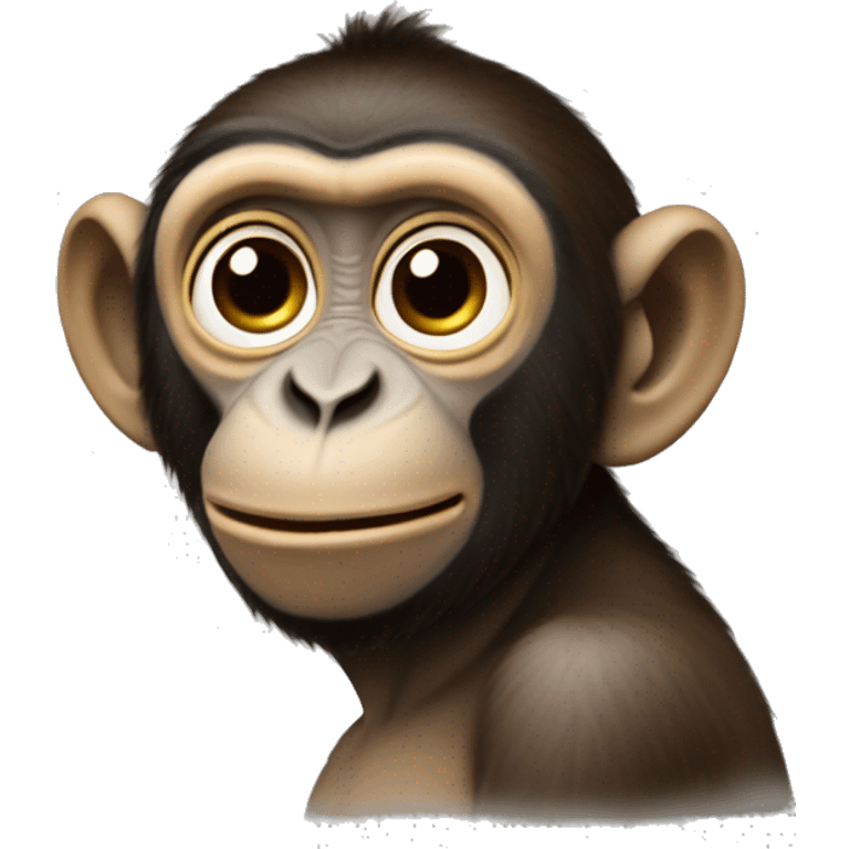 macaco cabeluso emoji