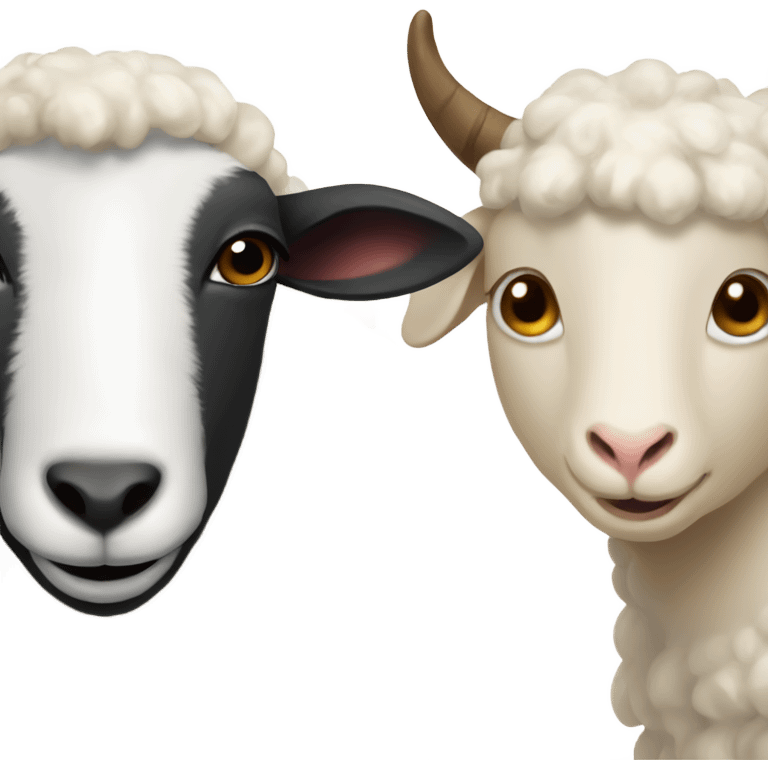 Sheep and goat emoji