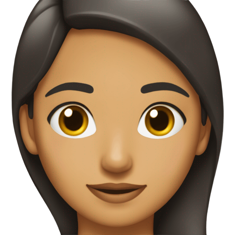 Chica morena acostada  emoji