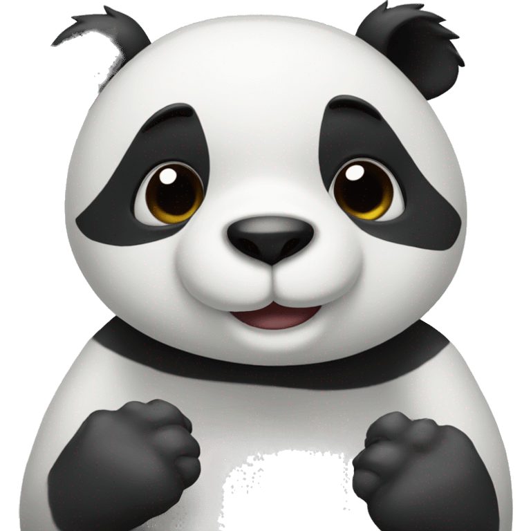 panda saying i love you emoji