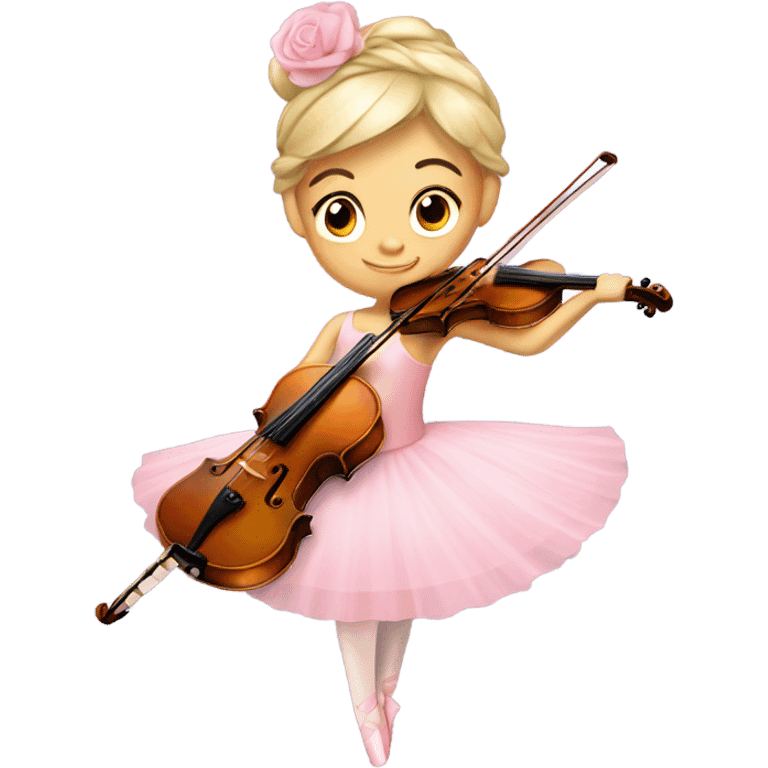 Ballerina with violin emoji