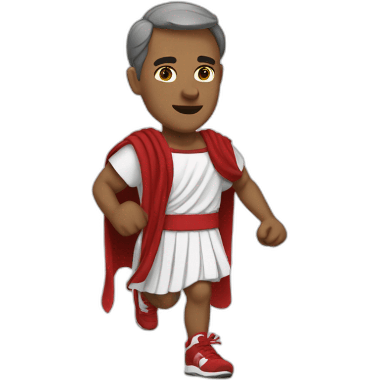 Julius caesar wearing running shoes emoji