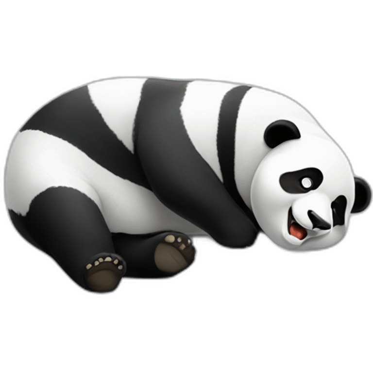 Panda fainting emoji