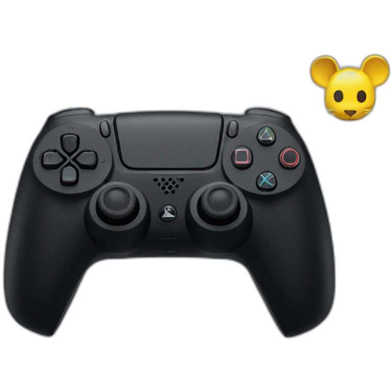 une ps5 sur un rat emoji