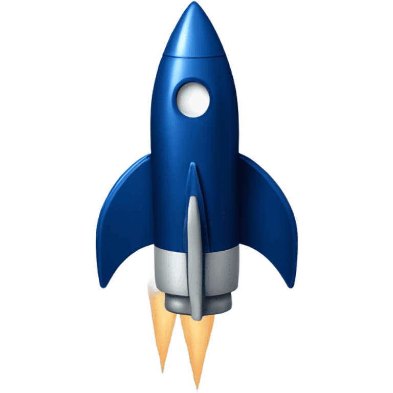 dark blue 
rocket emoji