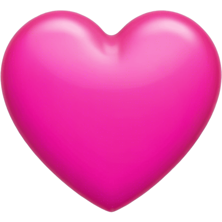 Hot pink plastic heart  emoji