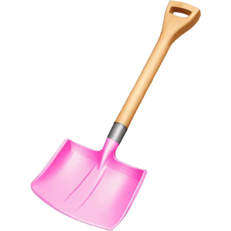 Pink garden shovel emoji