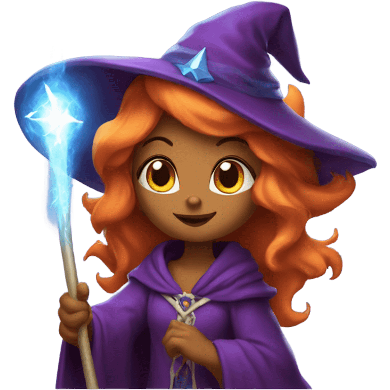 fox sorceress with a magic wand emoji