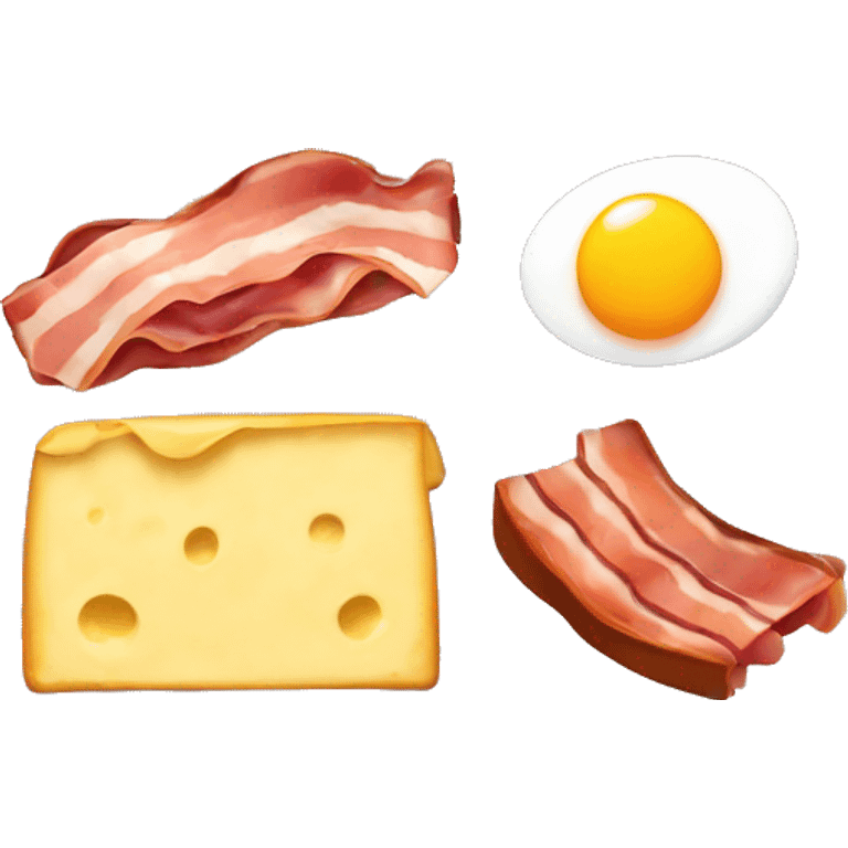 Bacon, egg, and cheese emoji