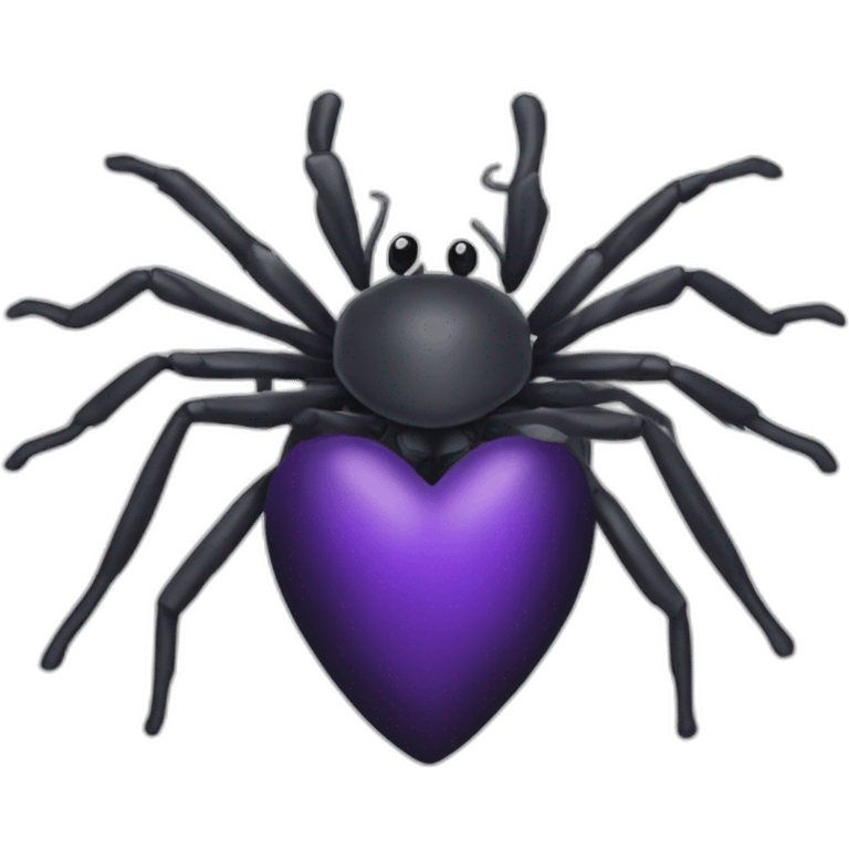 araignée coeur emoji