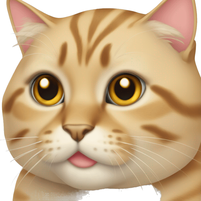 Buff colored tabby cat  emoji