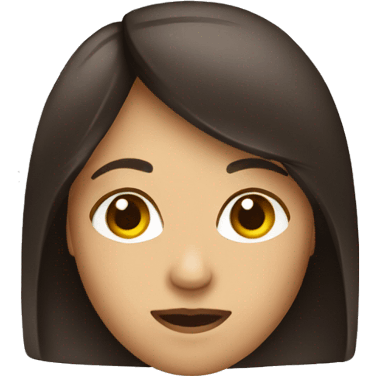 brunette palm face emoji woman emoji