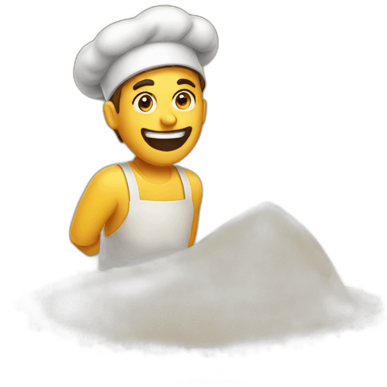 Baking flour emoji