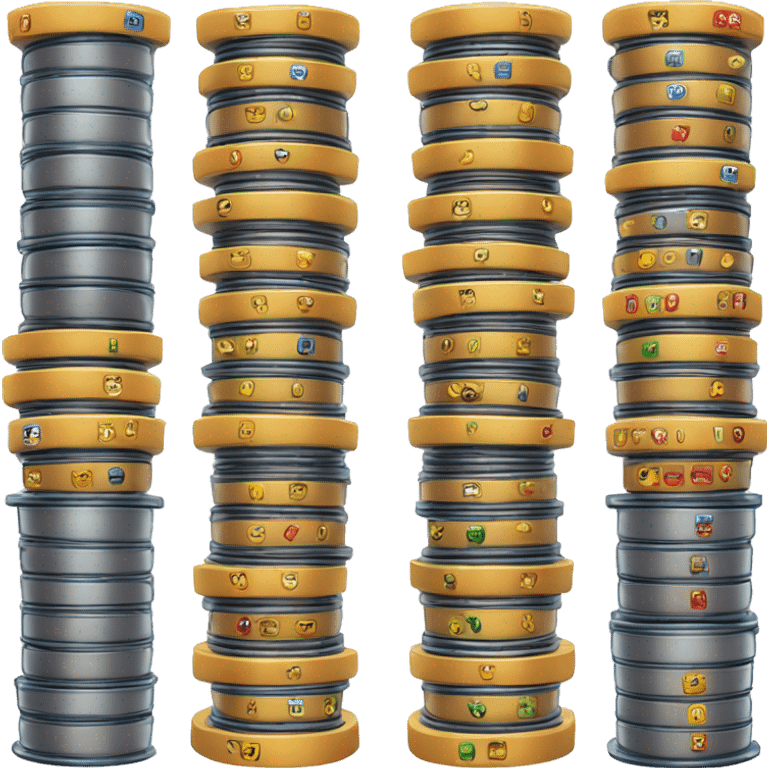 sql disks stack emoji