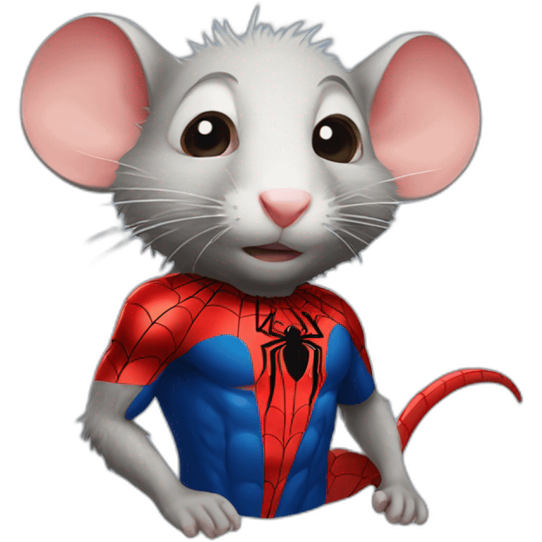 Rat with Spiderman  emoji