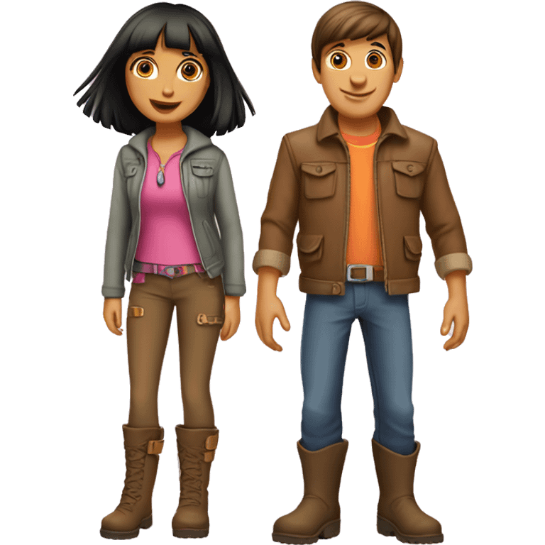 Dora and boots emoji