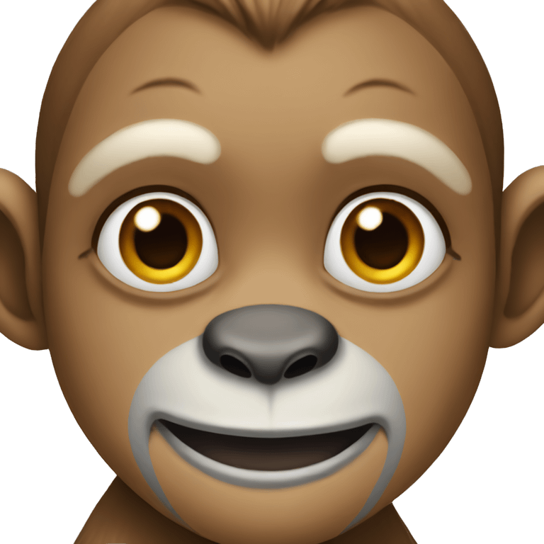 Monkey with makeup emoji