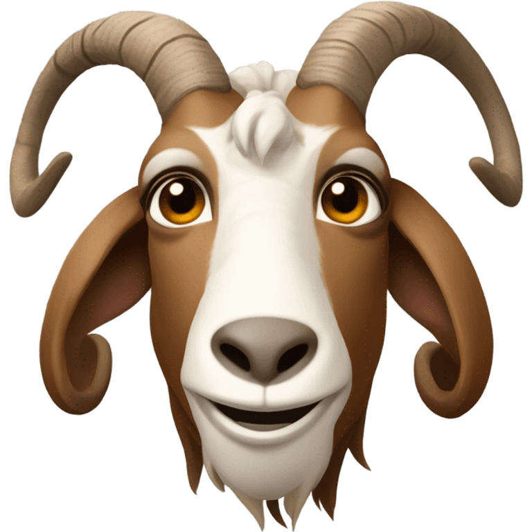 Goat simulator goat head brown emoji