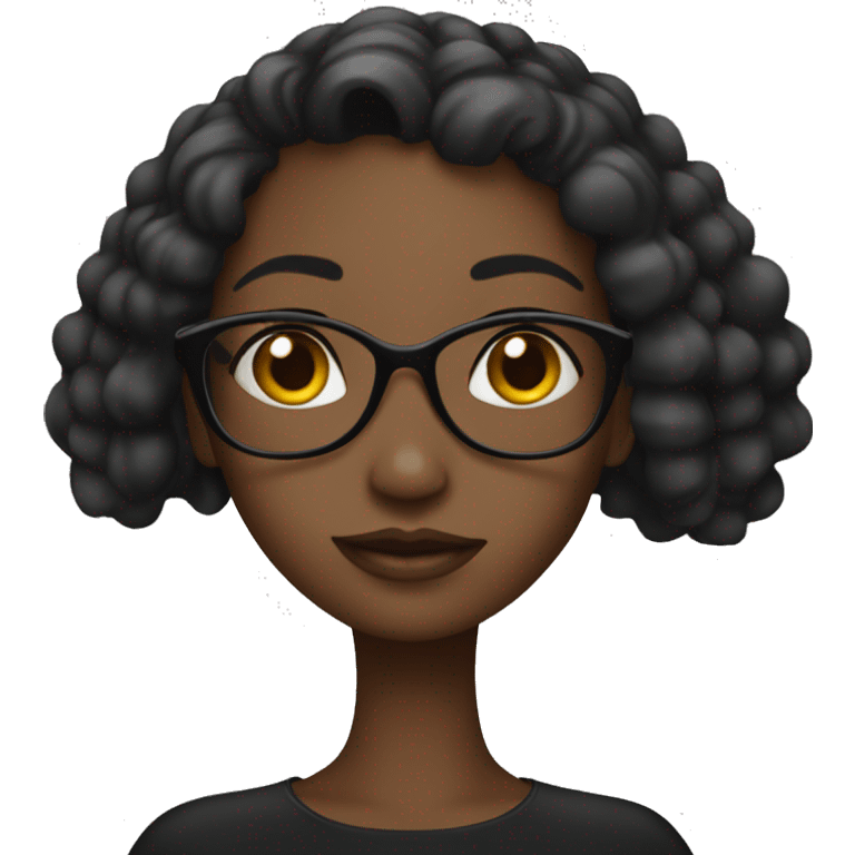 It girl black emoji