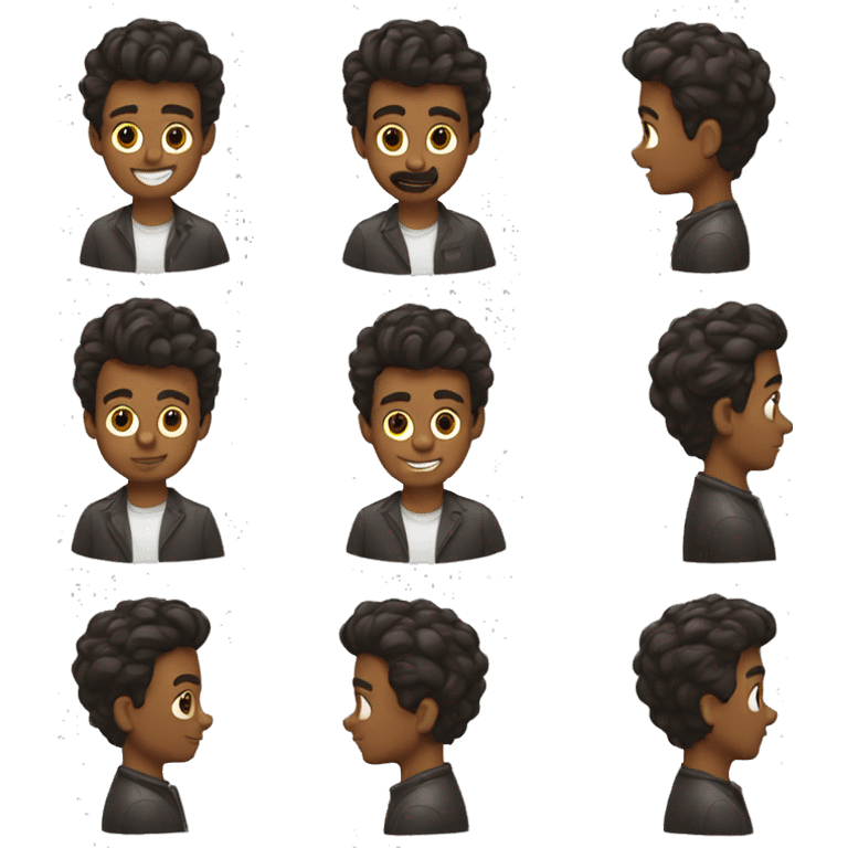 brown boy who is a barber emoji