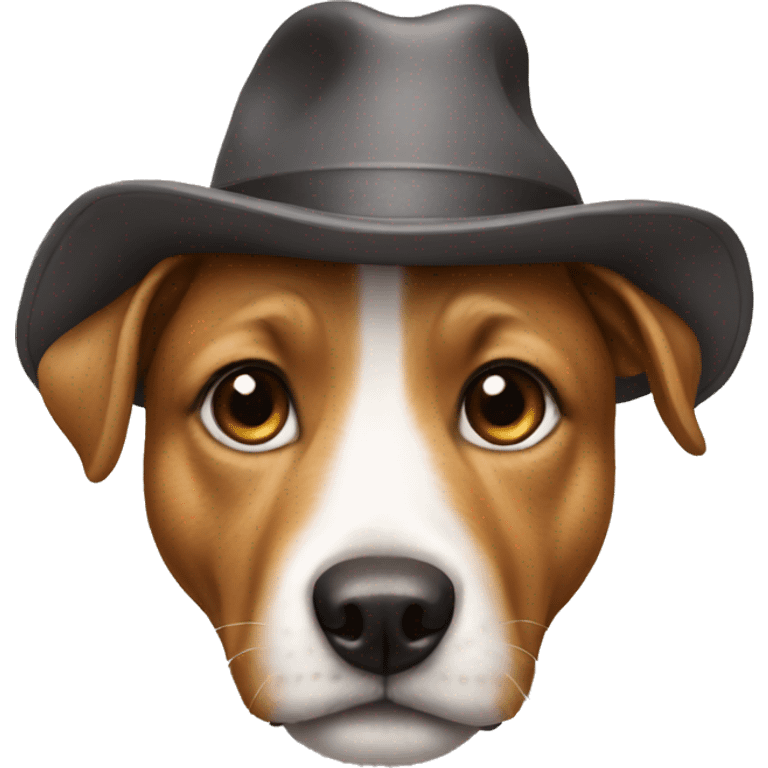 Dog with hat emoji