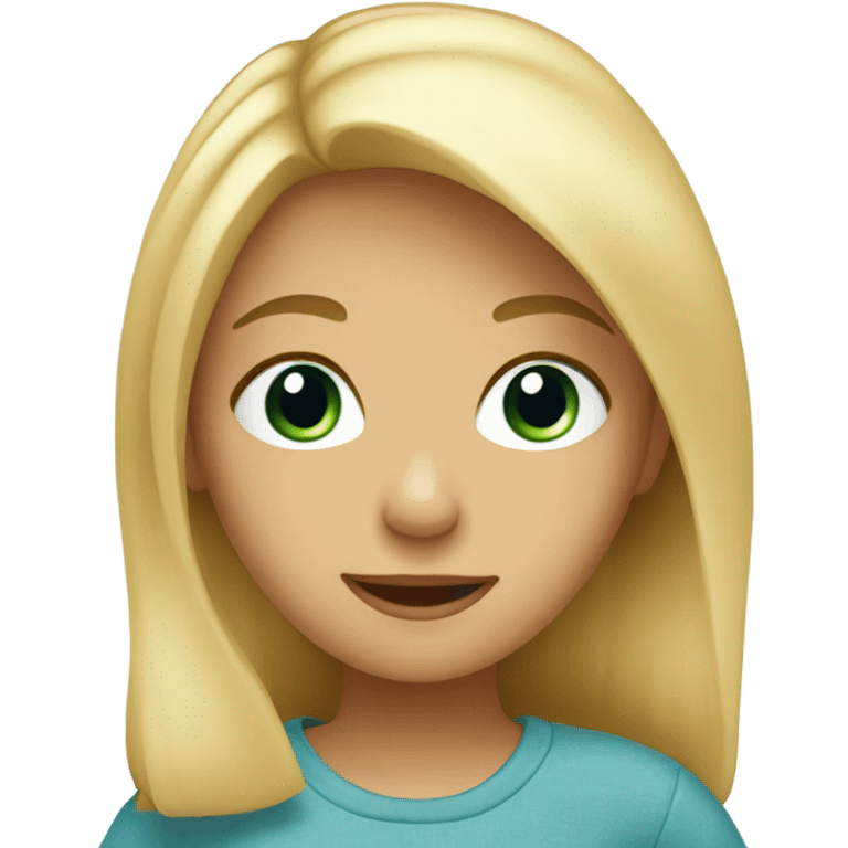 a blond girl emoji