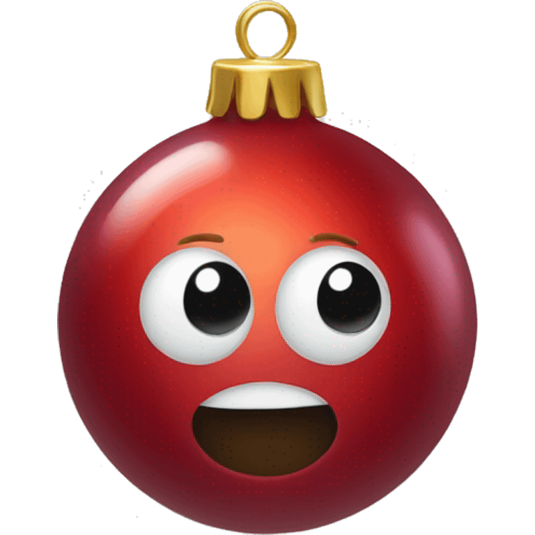 Red bauble emoji