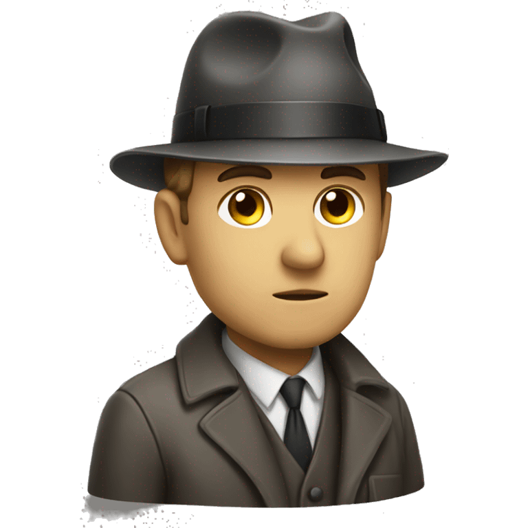 
Thoughtful detective emoji