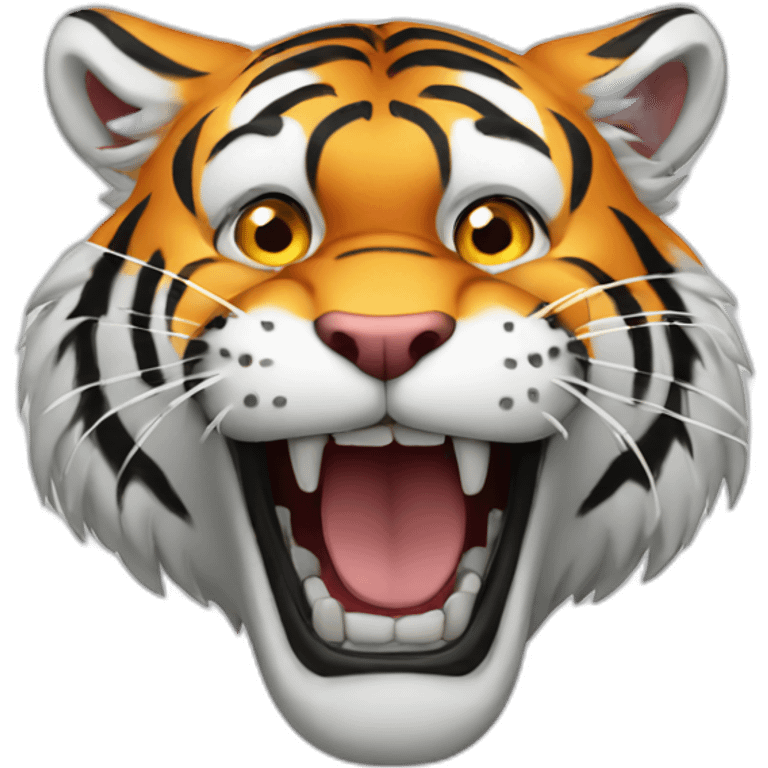 crazy tiger emoji