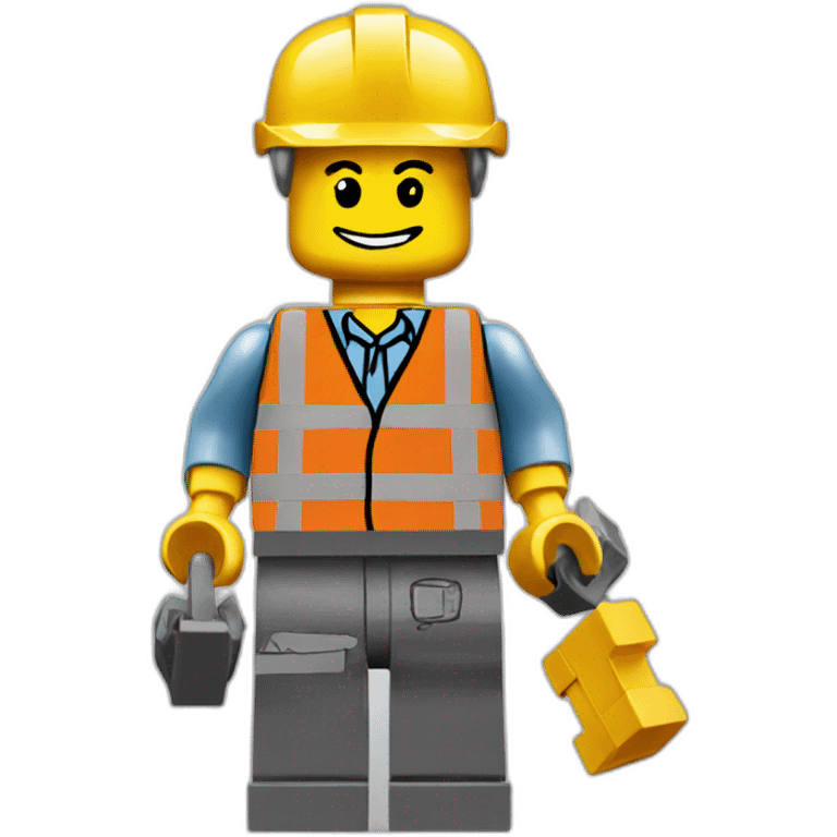 lego man working emoji