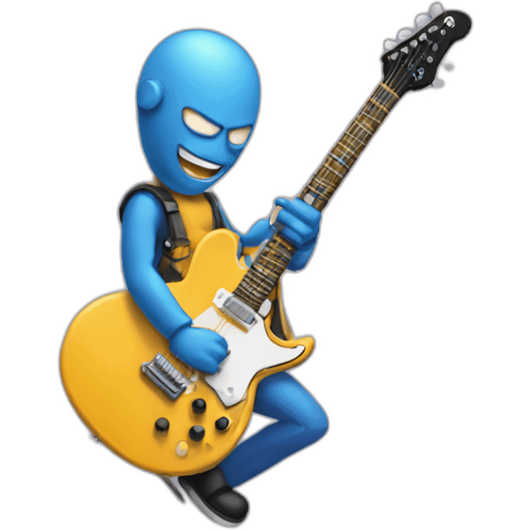 Electric guitarist emoji