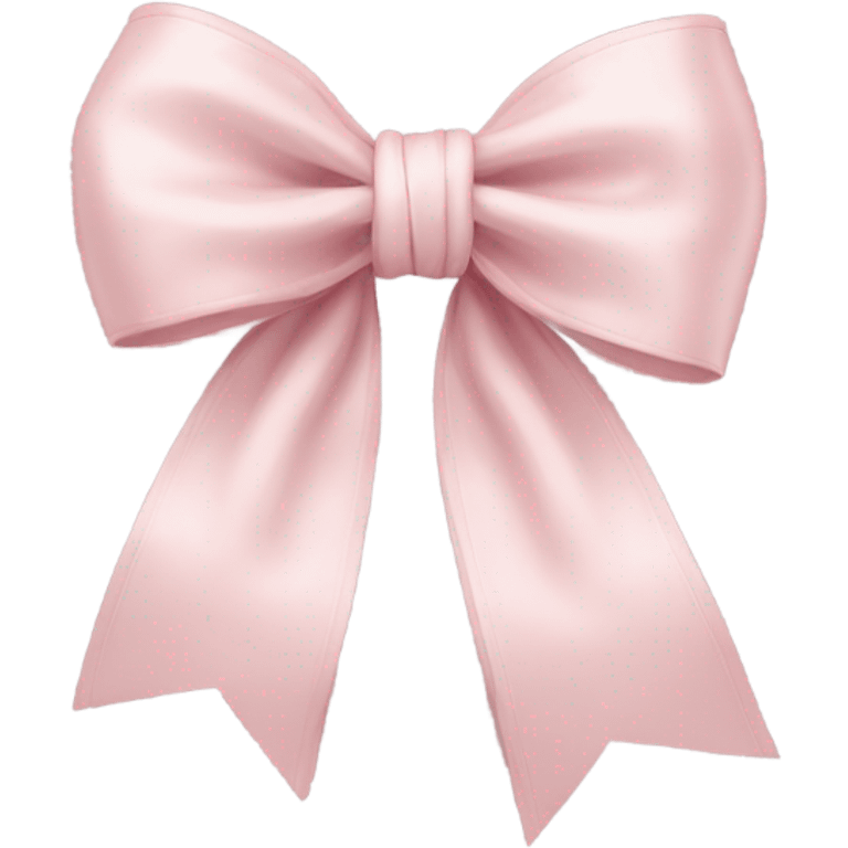 Pale pink coquette bow emoji