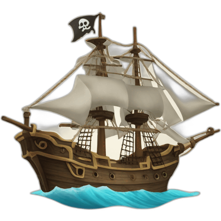 Pirate ship emoji