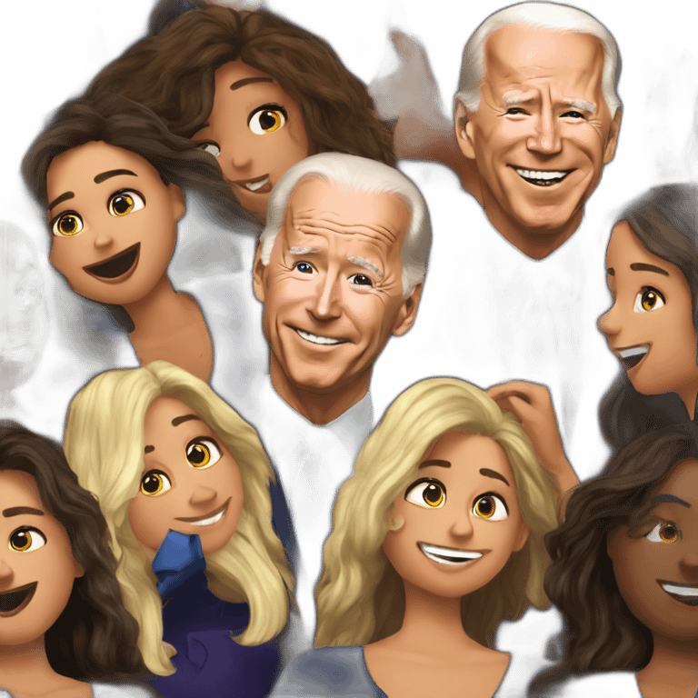 joe biden smelling girls hair emoji