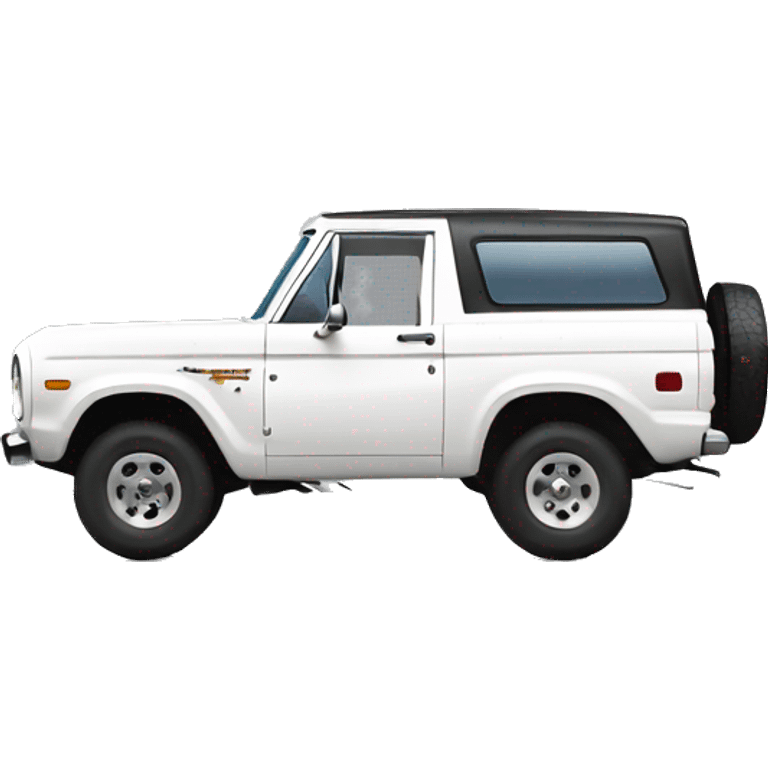 White ford bronco emoji