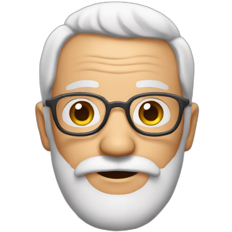 grandpa with a pink beard emoji