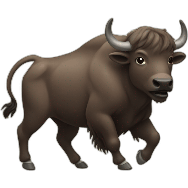 Dancing buffalo emoji