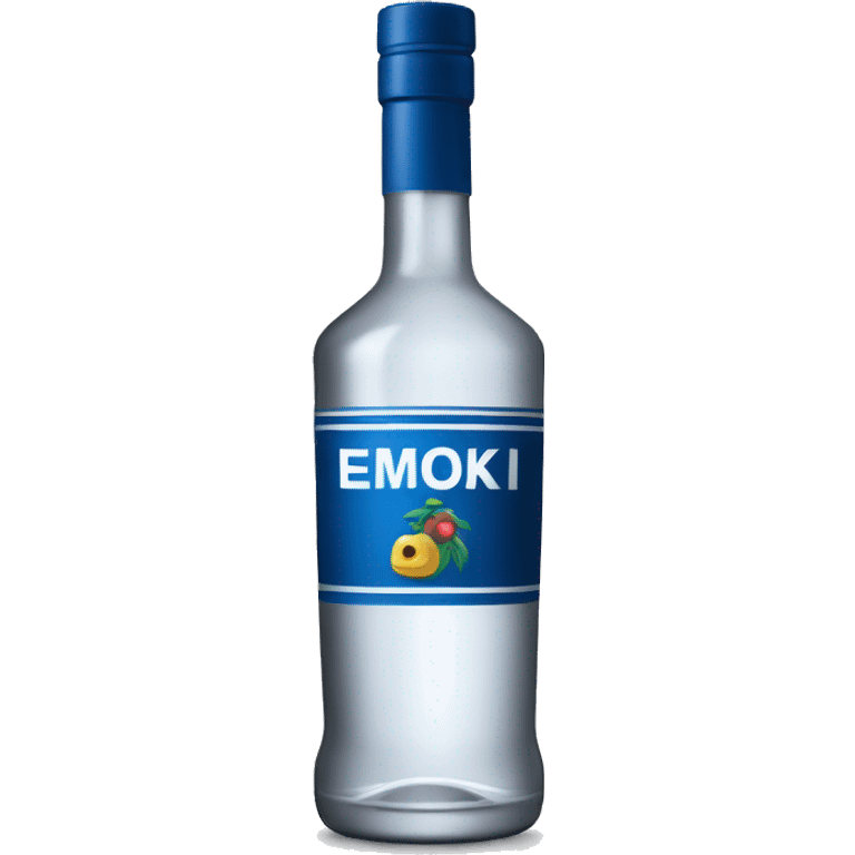 A bottle of vodka  emoji