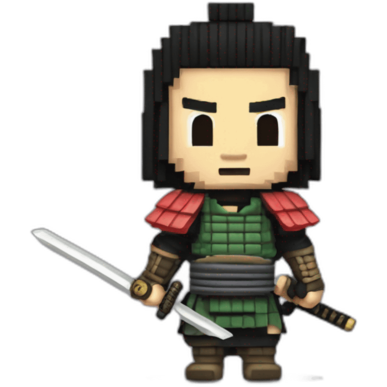 8 bit samurai emoji