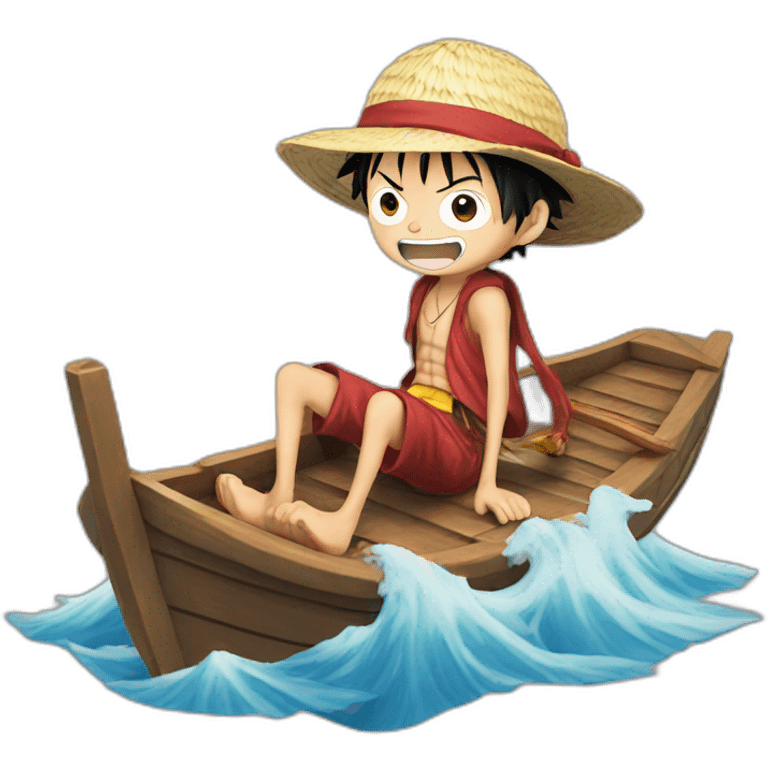 luffy on boat emoji