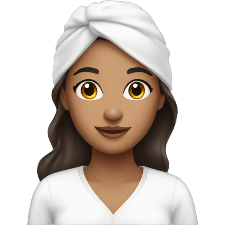 skin care girl brunette  emoji