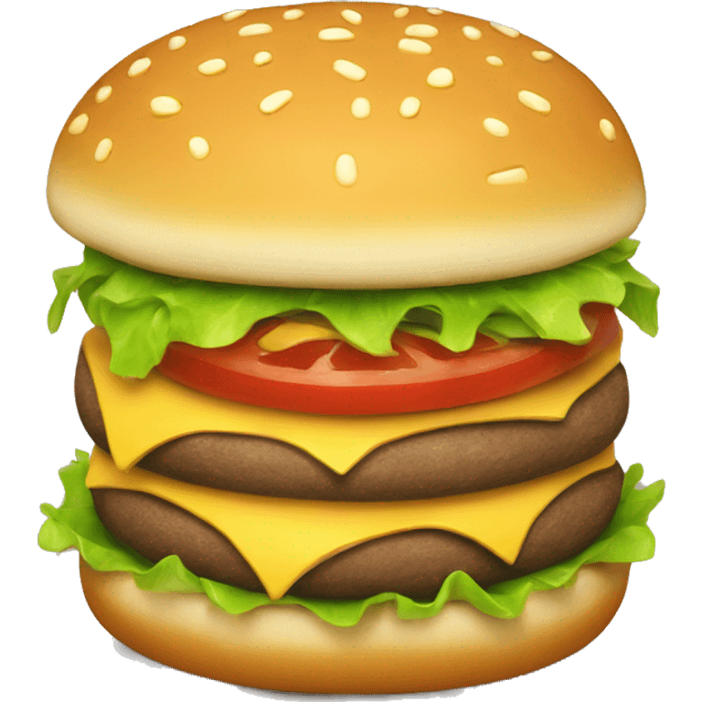 Un hamburger kawai emoji