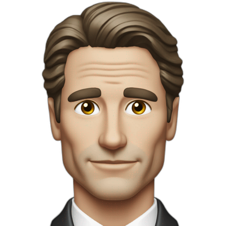 sigma patrick bateman smiling with closed eyes emoji