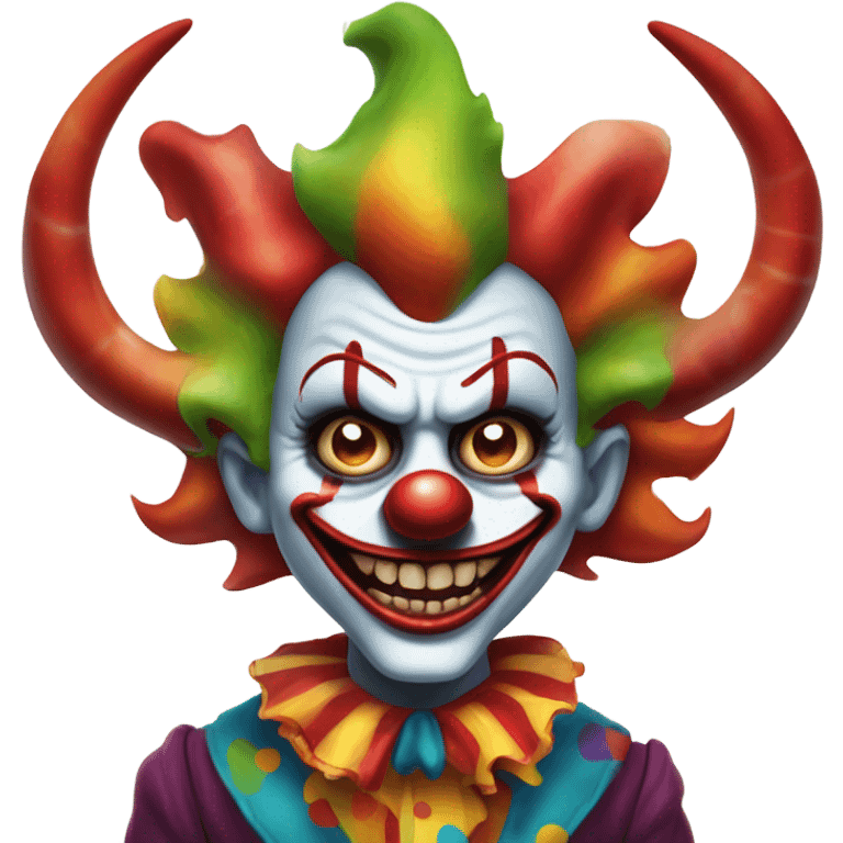 clown demon who resembles nole musk emoji