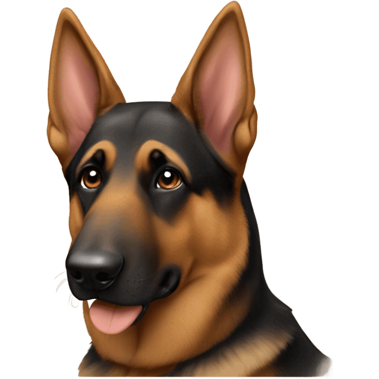 German shepard with Doberman coat emoji