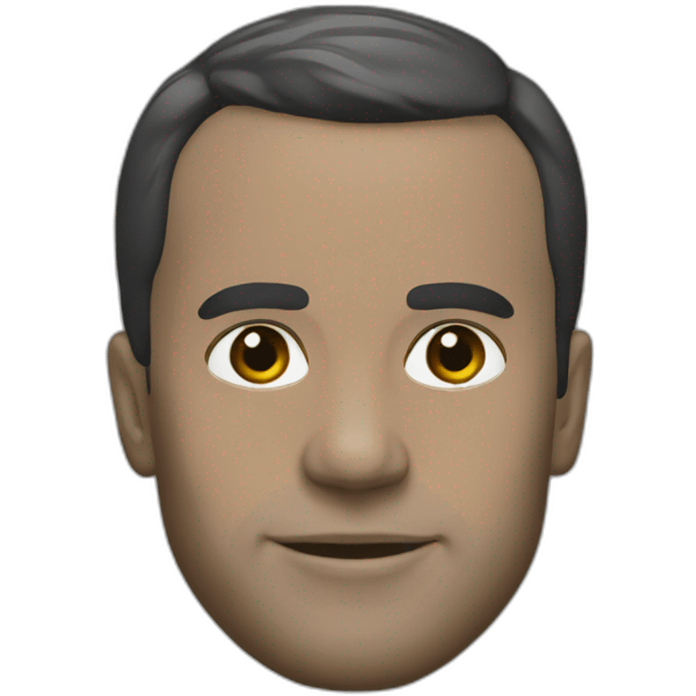 Macron black emoji